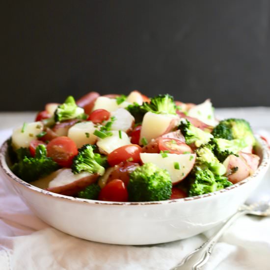 Potato Broccoli Salad - Recipe photo by Grits and Pinecones