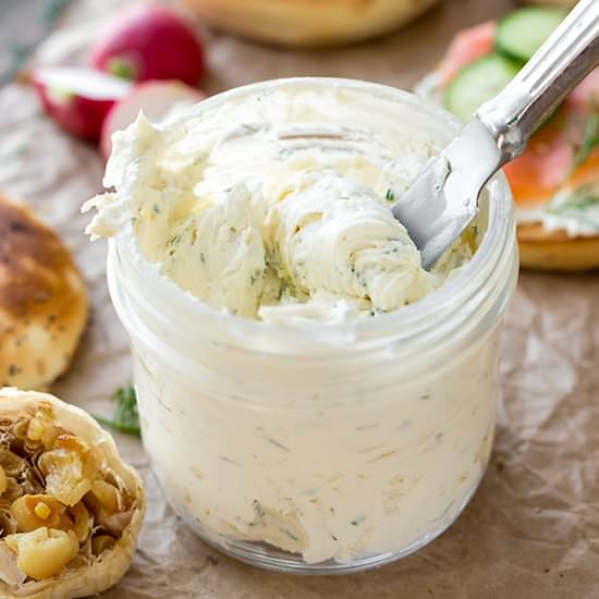 Roasted Garlic Schmear - Recipe photo by thecozyapron