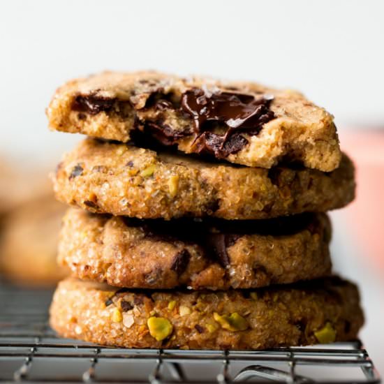 Pistachio Chocolate Slice and Bake - Recipe photo by sallysbakingaddiction