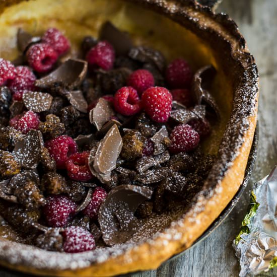 Dutch Baby with Hot X Bun Croutons - Recipe photo by heinstirred