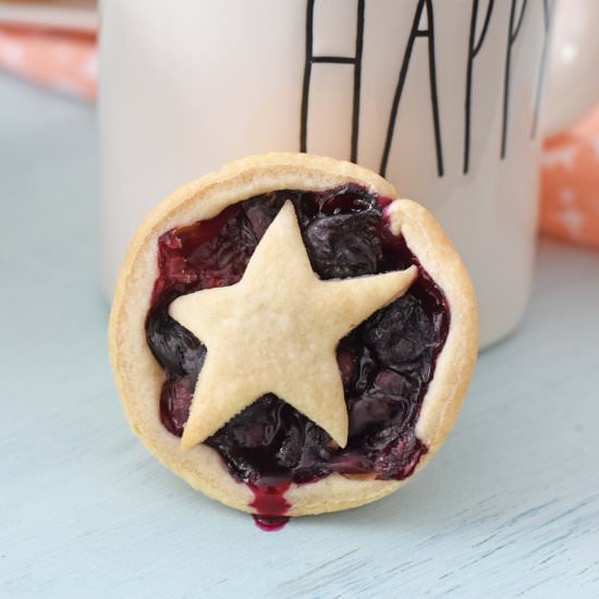 Mini Blueberry Pies Easy - Recipe photo by Savvysavingcouple