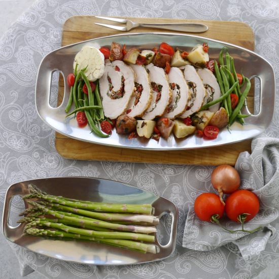 Caprese Stuffed Pork Roast - Recipe photo by CookBetterThan