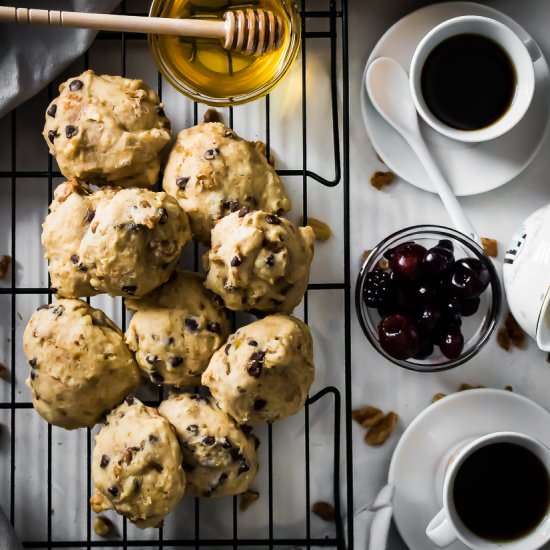 chocolate walnut banana scones - Recipe photo by My Digital Kitchen
