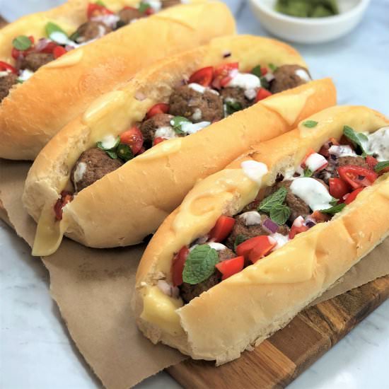 Lamb Meatball Sandwich - Recipe photo by chef not required