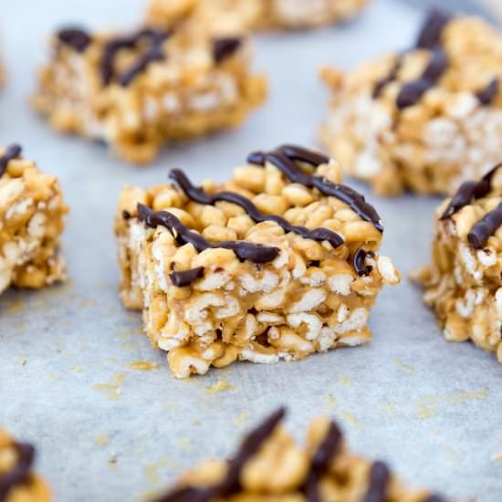 Peanut Butter Rice Crispy Treats - Recipe photo by Lip-SmackingFood