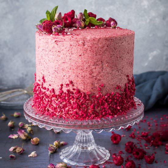 Raspberry, Coconut And Lemon Cake - Recipe photo by Domestic Gothess