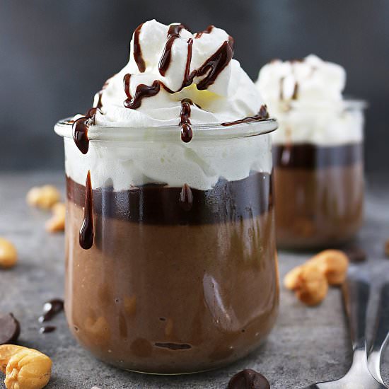 Dairy Free Chocolate Cashew Pudding - Recipe photo by SavorySpin