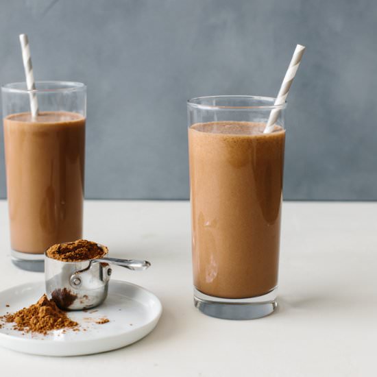 Chocolate Collagen Smoothie - Recipe photo by Downshiftology