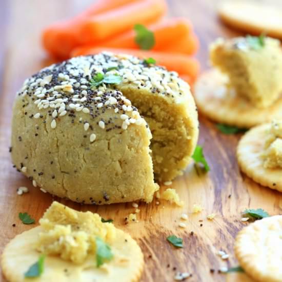 everything bagel vegan cheese ball - Recipe photo by richa