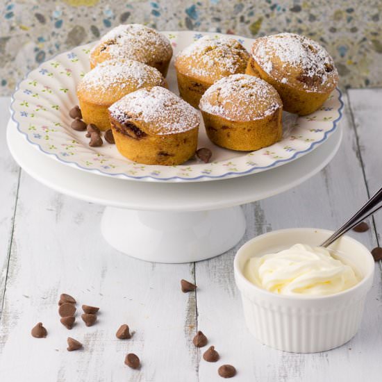 Caramel Choc-Chip Mini Mud Cakes - Recipe photo by icingonthesteak