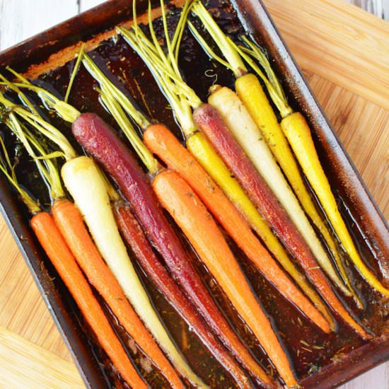 Honey Glazed Carrots - Recipe photo by SaltySideDish