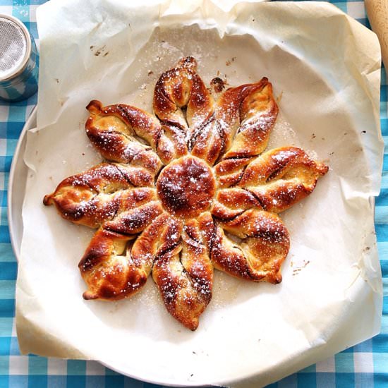 Cocoa Tahini Stuffed Sweet Bread - Recipe photo by culinaryflavors