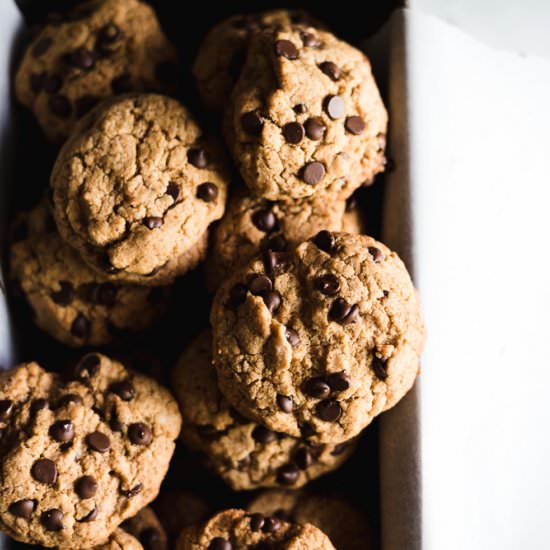 Tahini Chocolate Chip Cookies - Recipe photo by chelseajoyeats
