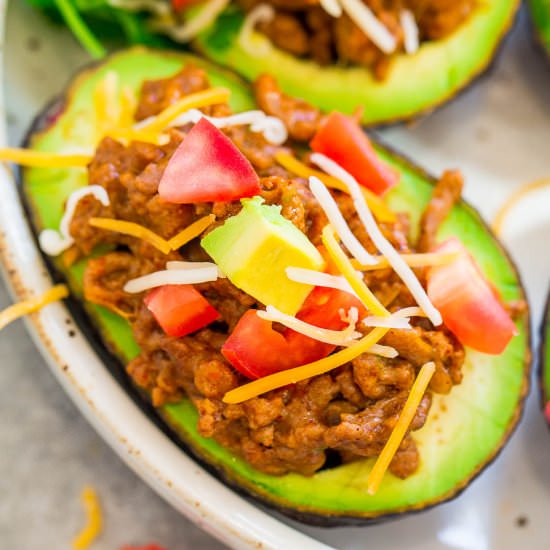 Taco Stuffed Avocados - Recipe photo by Averie