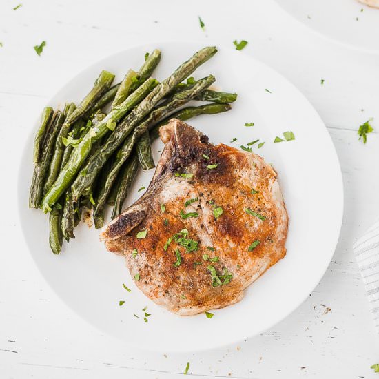 Bone-In Pork Chops - Recipe photo by lslfunblog