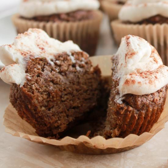 Paleo Carrot Cake Muffins - Recipe photo by losingitwithmelissa