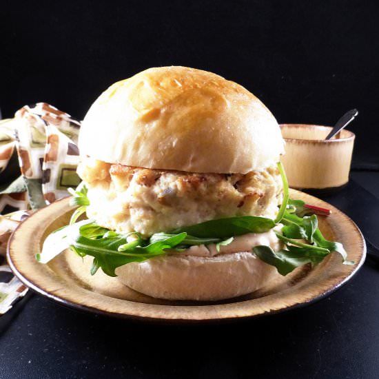 Fish Burgers with Spicy Mayo - Recipe photo by thespeltkitchen