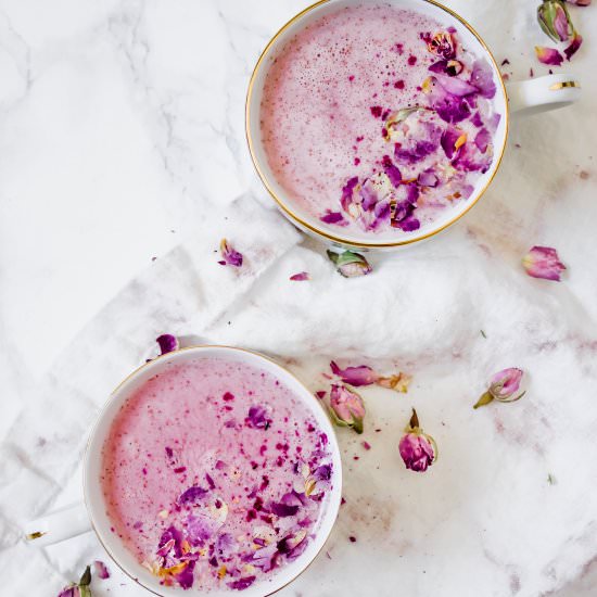 Pink Pitaya Moon Milk - Recipe photo by Healthy Little Vittles