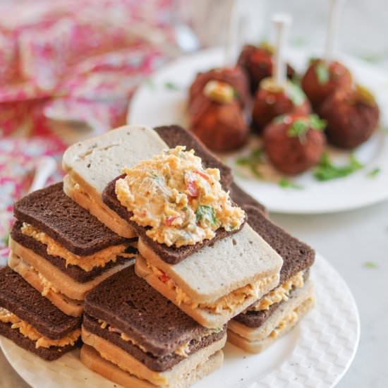 Pimento Cheese Sandwiches - Recipe photo by Lakeside Table