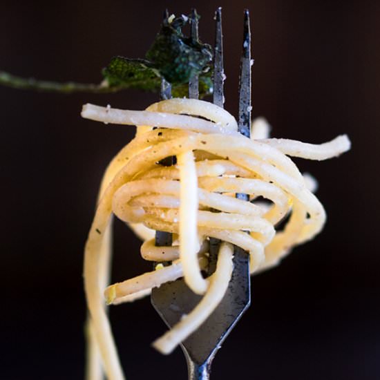 Lemon and Sage Pasta - Recipe photo by Can Caramelo