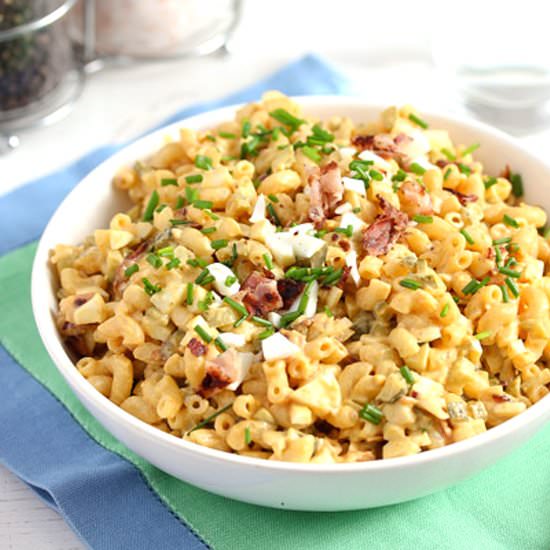 Creamy Deviled Egg Pasta Salad - Recipe photo by adinutza