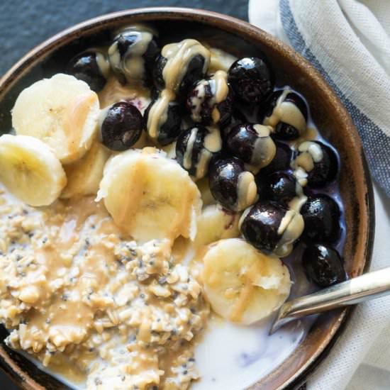 Overnight Steel Cut Oats - Recipe photo by Smart Nutrition