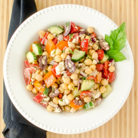 Chickpea & Feta Salad - Recipe photo by palouse_brand