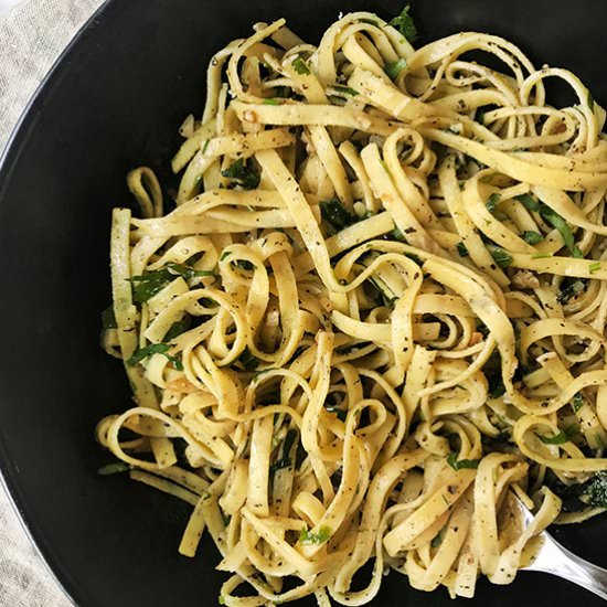 7 Ingredient Date Night Pasta - Recipe photo by The Greedy Belly