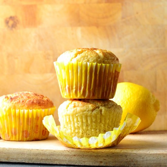 Lemon Marzipan Muffins - Recipe photo by everydayhealthyrecipes