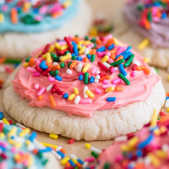 Small-batch Frosted Sugar Cookies - Recipe photo by BakingMischief
