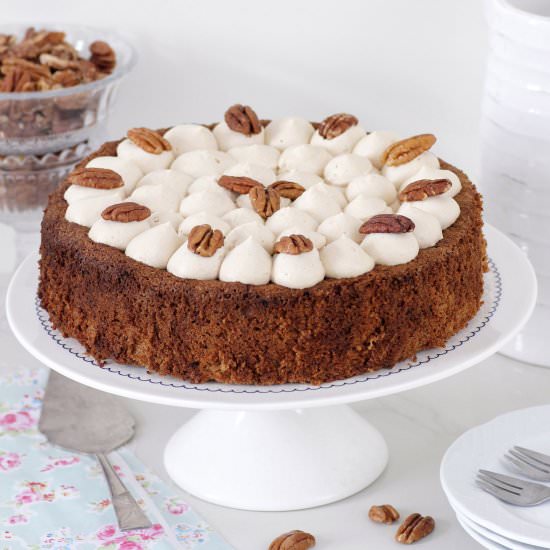 Nut Cake for Passover - Recipe photo by lilcookieblog