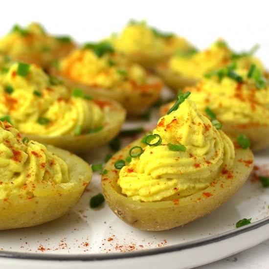 Vegan Easter: Deviled Potatoes - Recipe photo by minamade