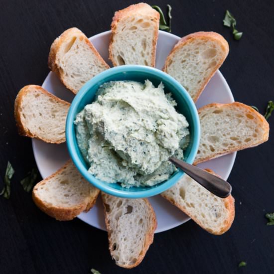 Garlic Basil Vegan Tofu Ricotta - Recipe photo by Vegetarian Gastronomy
