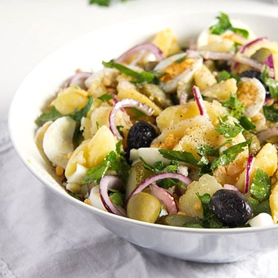 Potato Salad with Eggs and Olives - Recipe photo by adinutza
