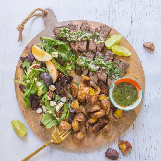 Chimichurri Steak and Potato Dinner - Recipe photo by Cook With Me Darling