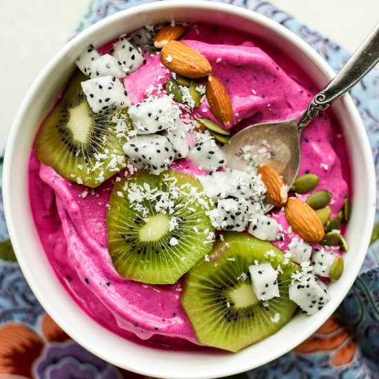 Pitaya Smoothie Bowls - Recipe photo by SunkissedKitchen