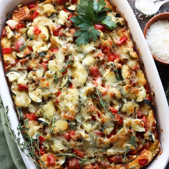 Cheesy Veggie Brunch Casserole - Recipe photo by Give it Some Thyme
