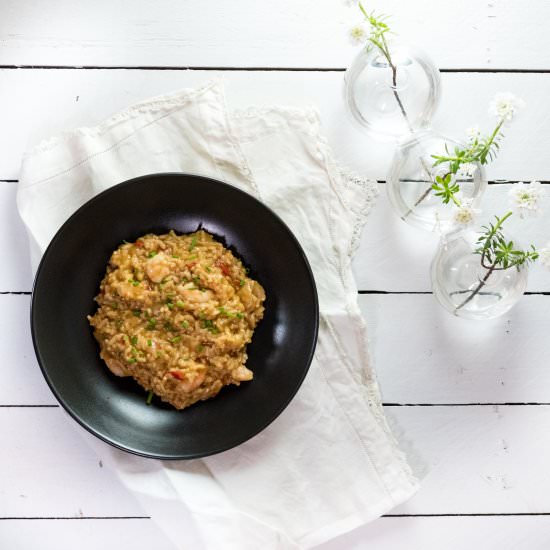 Instant Pot Shrimp Risotto - Recipe photo by sidewalkshoes