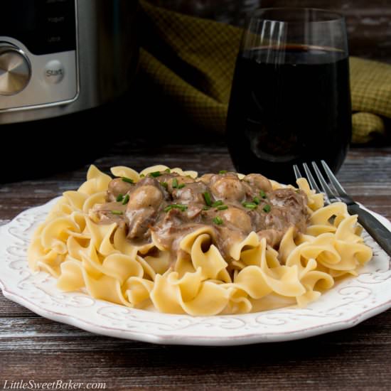 Instant Pot Beef Stroganoff - Recipe photo by littlesweetbaker
