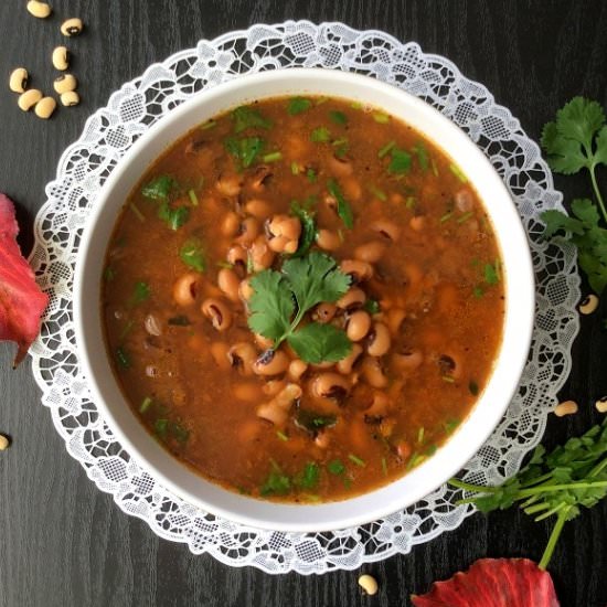 Black-eyed Beans Sambar - Recipe photo by CurryandVanilla