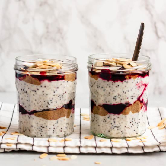 Cherry Bakewell Quinoa Parfaits - Recipe photo by eatloveeat