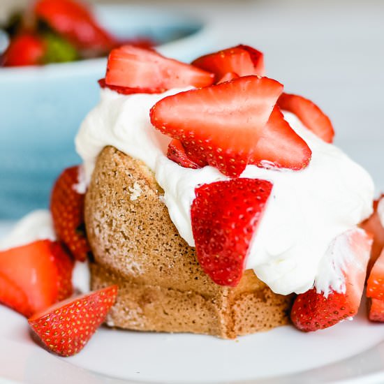 Lemon Poundcake with Strawberries - Recipe photo by Old Salt Farm
