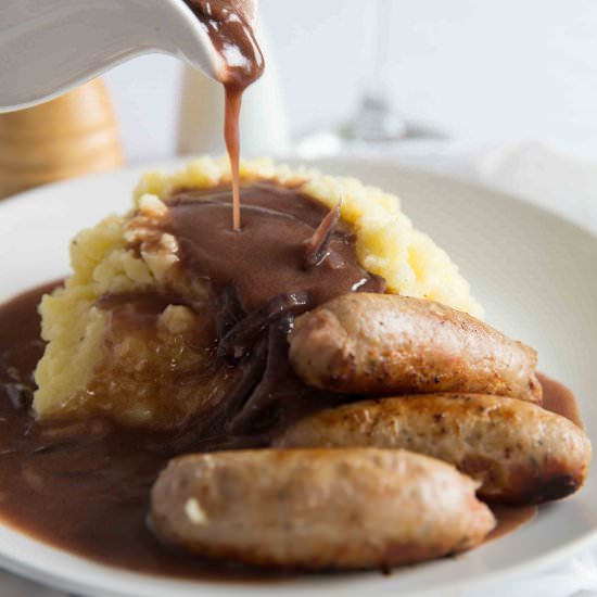 Red Wine Onion Gravy - Recipe photo by dontgobaconmyheart