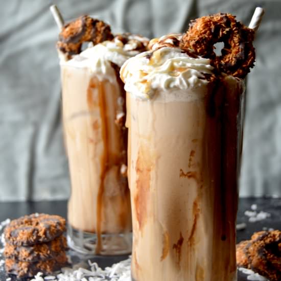 samoa cookie iced coffee - Recipe photo by sammijean06