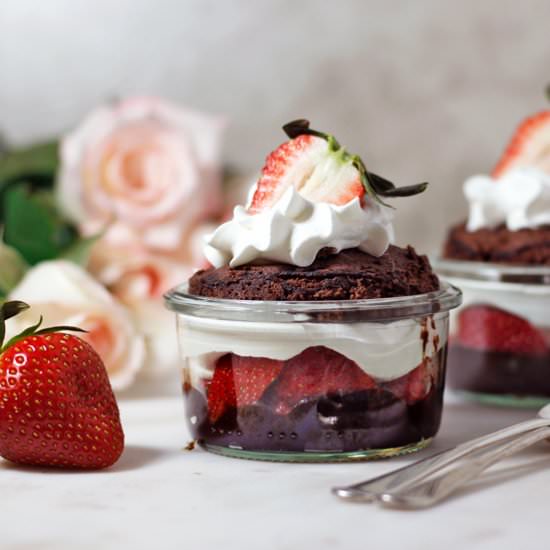 Chocolate Strawberry Shortcake - Recipe photo by greensmoothiegourmet
