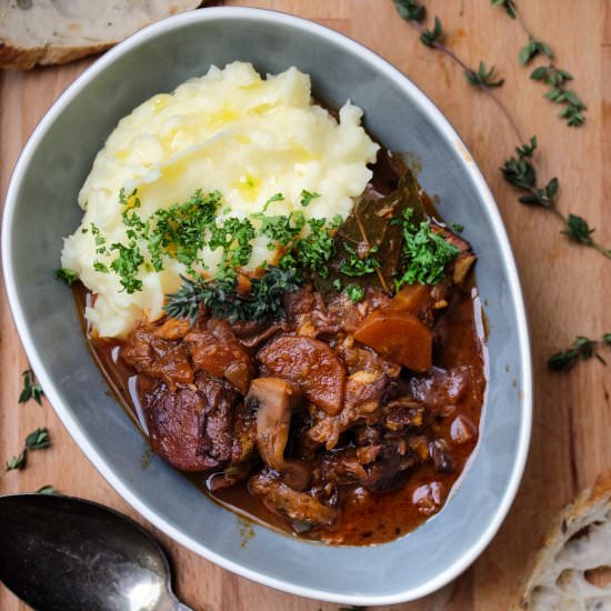 Coq au vin - Recipe photo by Truefoodsblog