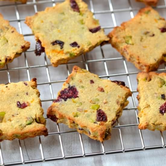 Pistachio, Cranberry Orange Cookies - Recipe photo by Every Last Bite