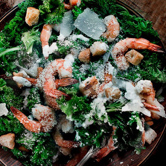 Kale Caesar Salad - Recipe photo by Chefjar