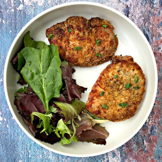 Air Fryer Fried Pork Chops - Recipe photo by stay_snatched