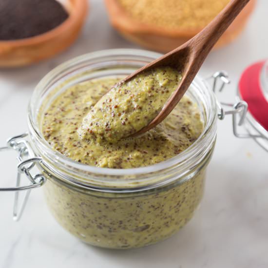 Irish Cider Tarragon Mustard - Recipe photo by Ethnic Spoon